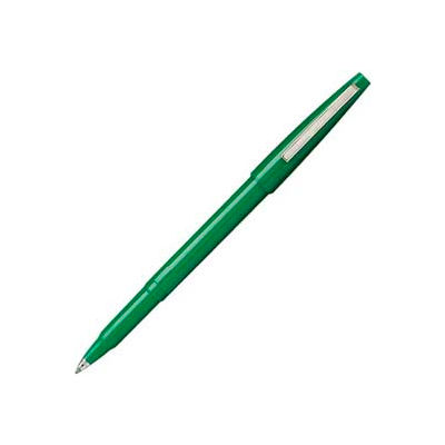Pentel® Rolling Writer Rollerball Pen, 0.8mm, Green Barrel/Ink, Dozen