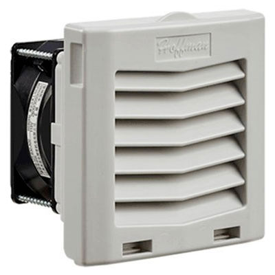 Hoffman HF Series 4 Inch Side-Mount Filter Fan for Enclosure, 21 CFM, 115V