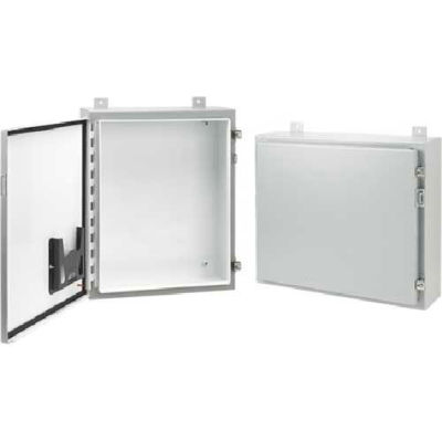 Hoffman A302406LP Wall Mount, Type 12/13 Encl, 30.00x24.00x6.00, Steel/paint