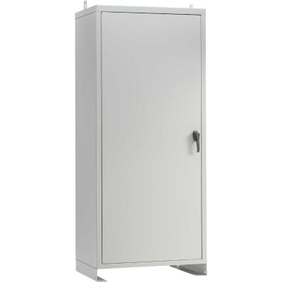 Hoffman A60N2524FSLP, Free Stand, 1 Door Encl, 60.00X25.50X24.00, Steel/Gray