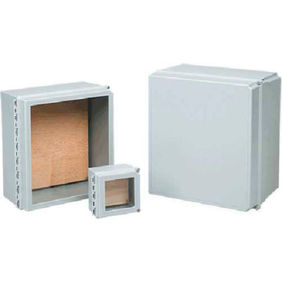 Hoffman D664CHSCFGWP WiFi Cab, Type 4X, Window Door, 6.00x6.00x4.00, Fiberglass