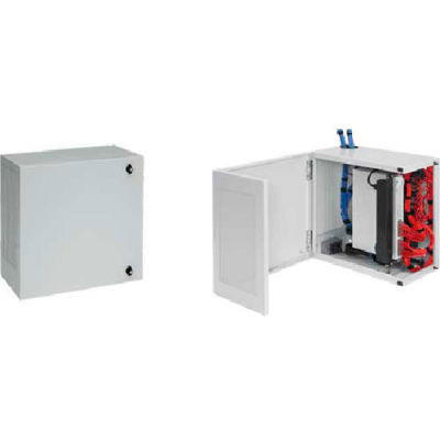 Hoffman DBL242412G L-BOX™ L-Box Wall Mount Cab, 24.00x24.00x12.00