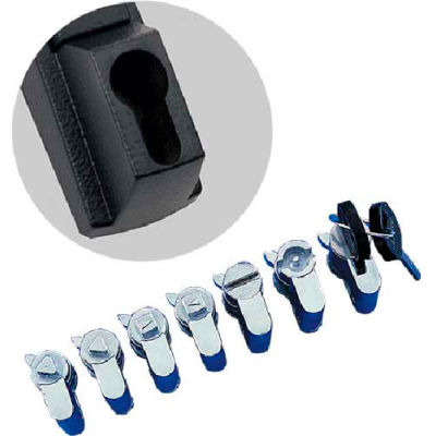 Hoffman PKODBK3FH Key Insert, Dbl Bit/3mm Pin, Fits Flush Handle, Cast Zinc