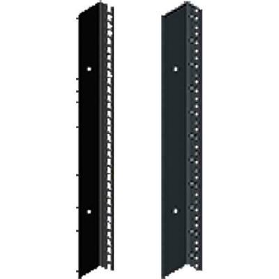 Hoffman PRA1922THL1 Rack Angle,19in.,L,Thru, Fits 2200mm, Steel/Black