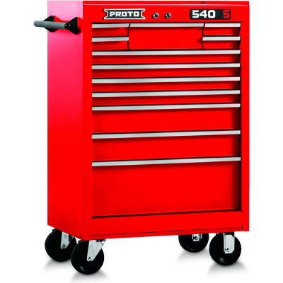 Proto J542742-12RD J542742-12RD 540S Series 27"W X 18"D X 42"H 12 Drawer Red Roller Cabinet