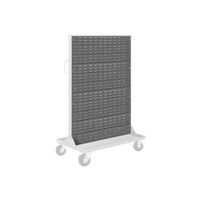 Global Industrial Louvered Panel For Portable Bin Cart, 35-1/2"W x 52-1/2"H, Gray