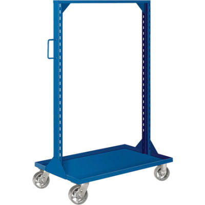Global Industrial™ Portable Bin & Shelf Cart W/ Steel Casters, 36"L x 24"W x 61"H, Putty