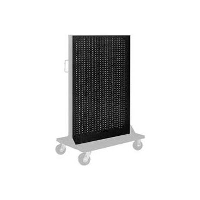 Global Industrial Pegboard Panel For Portable Bin Cart, 36"W x 61"H, Black