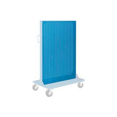 Global Industrial™ Pegboard Panel For Portable Bin Cart, 36"W x 61"H, Blue