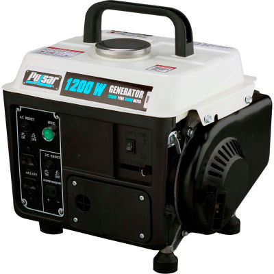 Pulsar PG1202S, 850 Watts, Portable Generator, Gasoline, Recoil Start, 120V