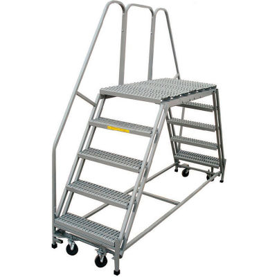 Ladders | Platform Ladders | P.W. Platforms 3 Step, 24"W X 70"D Steel ...