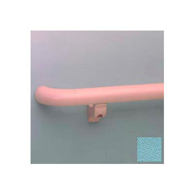 Round Handrail, 1-1/2" Grip, Aluminum Retainer, 12' Long, Stormy Blue