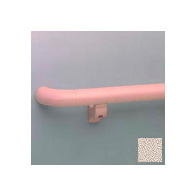 Round Handrail, 1-1/2" Grip, Aluminum Retainer, 12' Long, Khaki Brown