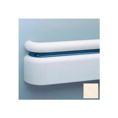 All Vinyl Three-Piece Handrail System, 6.25" Face, Aluminum Retainer, 12' Long, Porcelain