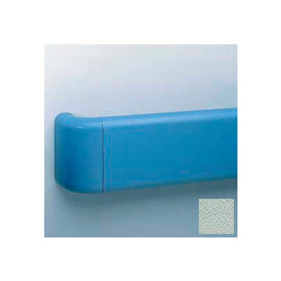 Vinyl Crash Rail-Type Handrail, Aluminum Retainers, 5-1/2'' High, 12' Long, Sea Foam