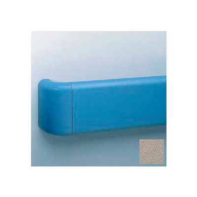 Heavy-Duty 5.5" Face Handrail/Wall Guard W/Reinforced Return & Retainer, 12' Long, Chinchilla