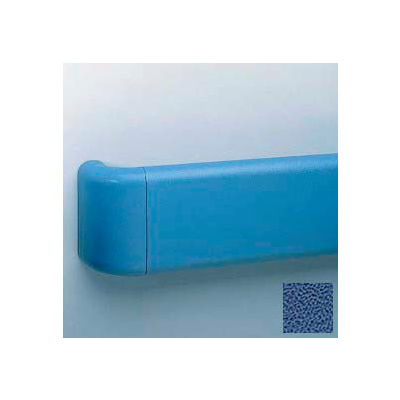 Heavy-Duty 5.5" Face Handrail/Wall Guard W/Reinforced Return & Retainer, 12' Long, Brittany Bl