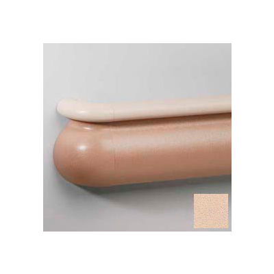 Crescent Series Vinyl Handrail/Crashrail Combination, 5-1/2" High, 12' Long, Desert Sand