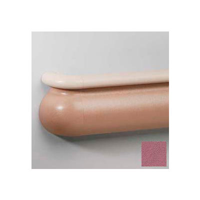 Crescent Series Vinyl Handrail/Crashrail Combination, 5-1/2" High, 12' Long, Victorian Rose