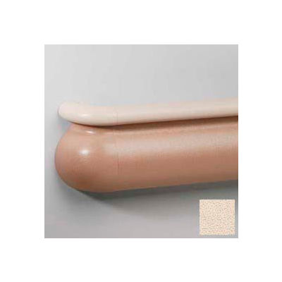 Crescent Series Vinyl Handrail/Crashrail Combination, 5-1/2" High, 12' Long, Chablis