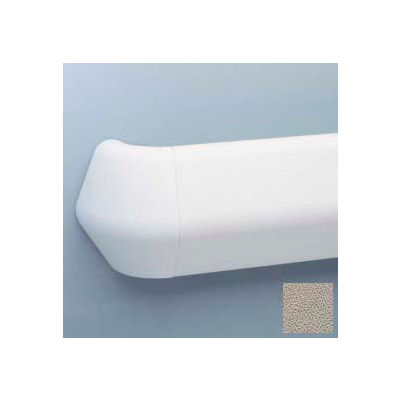 Flex-Action Triangular Handrail/Wall Guard, 5 3/8" Face, Aluminum Retainer, 12' Long, Chinchilla