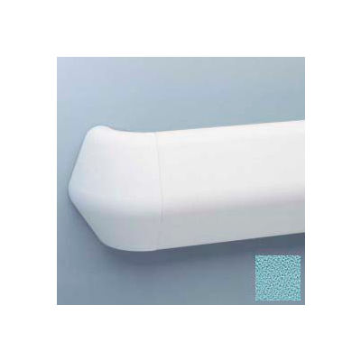 Flex-Action Triangular Handrail/Wall Guard, 5 3/8" Face, Aluminum Retainer, 12' Long, Stormy Bl