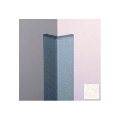 Surface Mounted Corner Guard, 90°, 3'' Wings, 4'H W/Caps, WH