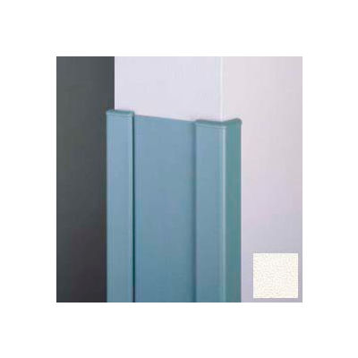 Surface Mounted End Wall 90° Corners, 2'' Wings, 12'H W/Caps, 6"W, WH, Aluminum