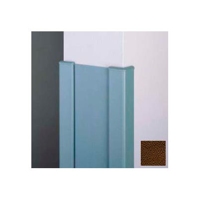 Surface Mounted End Wall 90° Corners, 2'' Wings, 4' Height W/Caps. 6" W, Brown