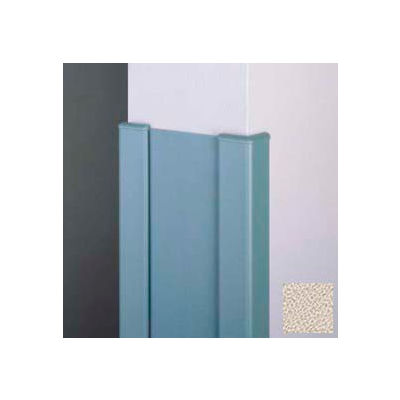 Surface Mounted End Wall 90° Corners, 2'' Wings, 4'H W/Caps, 6"W, Khaki Brown, Aluminum