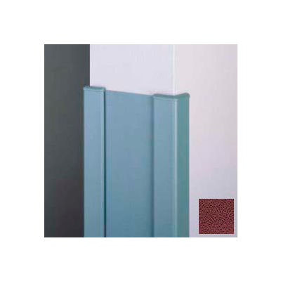 Surface Mounted End Wall 90° Corners, 2'' Wings, 8'H W/Caps, 6"W, Cordovan, Aluminum