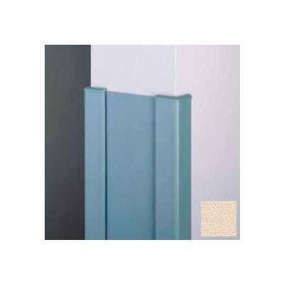 Surface Mounted End Wall 90° Corners, 2'' Wings, 12'H W/Caps, 6"W, Chablis, Recycled Vinyl