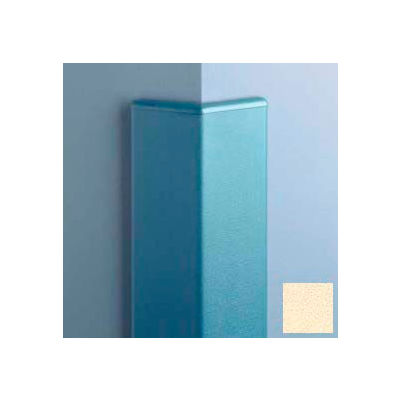 Surface Mounted Corner Guard 135°, 3'' Wings, 12'H W/Caps, Pale Yellow