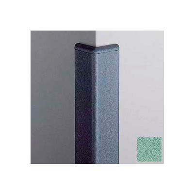 Surface Mounted Corner Guard 90°, 2'' Wings, 4'H With Caps, Pale Jade