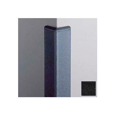 Surface Mounted Corner Guard 90°, 2'' Wings, 4'H W/Caps, Black