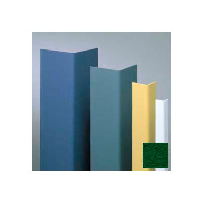 Vinyl Surface Mounted Corner Guard, 90° Corner, 1-1/2" Wings, 12'H, Hunter GRN, Undrilled