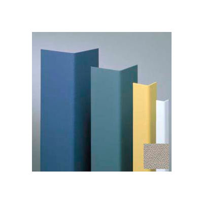 Vinyl Surface Mounted Corner Guard, 135° Corner, 1-1/2" Wings, 4'H, Chinchilla, Undrilled