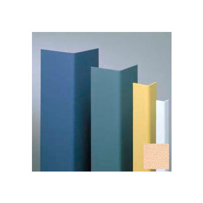 Vinyl Surface Mounted Corner Guard, 90° Corner, 3/4" Wings, 8' Height, Cappuccino, Vinyl