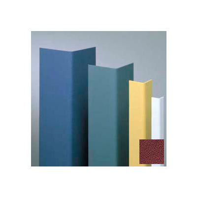 Vinyl Surface Mounted Corner Guard, 90° Corner, 3/4" Wings, 8'H, Cordovan, Vinyl