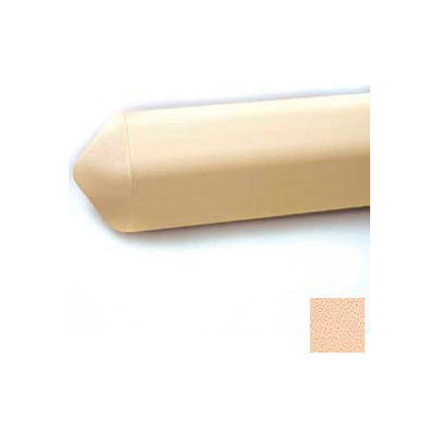 Wall Guard, Triangular W/Aluminum Retainer, 4-1/8"H x 12'L, Cappuccino