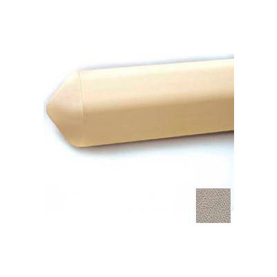 Wall Guard, Triangular W/Aluminum Retainer, 4-1/8"H x 12'L, Chinchilla