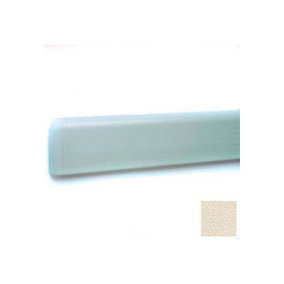 Wall Guard W/Rounded Top Edge, Aluminum Retainer, 4"H x 12'L, Eggshell