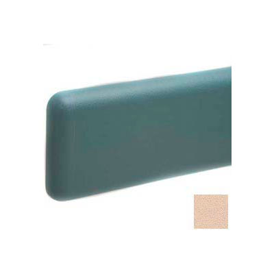 Wall Guard W/Rounded Top & Bottom Edges, Aluminum Retainer, 6"H x 12'L, Desert Sand