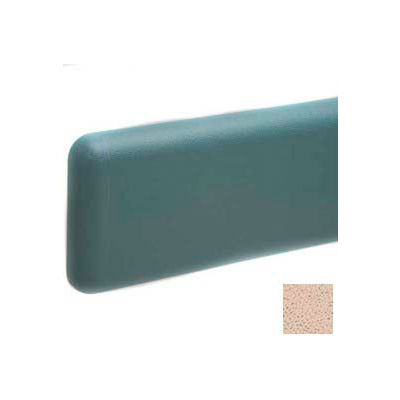 Wall Guard W/Rounded Top & Bottom Edges, Aluminum Retainer, 6"H x 12'L, Mojave Sand