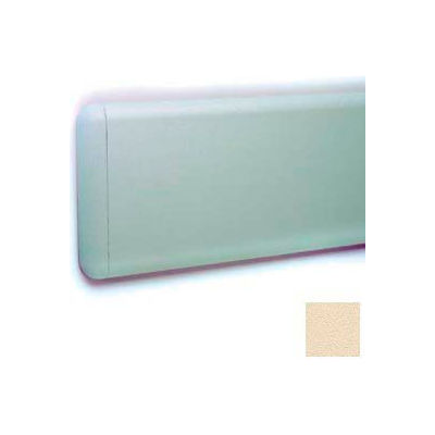 Wall Guard W/Rounded Top & Bottom Edges, Aluminum Retainer, 7-3/4"H x 12'L, Champagne