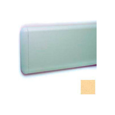 Wall Guard W/Rounded Top & Bottom Edges, Aluminum Retainer, 7-3/4"H x 12'L, Saffron