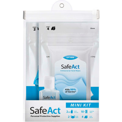 SafeAct Personal Protective Supplies Mini Kit - Pkg Qty 30