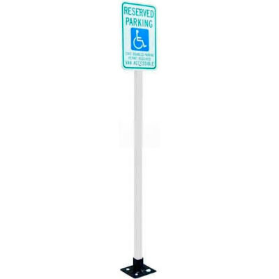 X-Tube 78" Sign Post, White