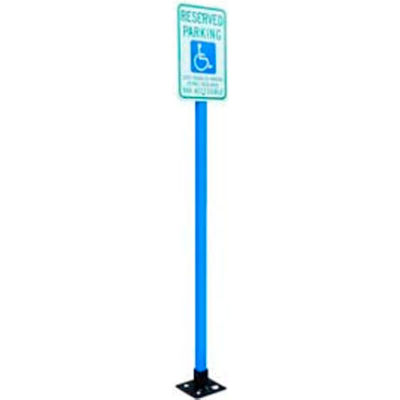 X-Tube 78" Sign Post, Blue