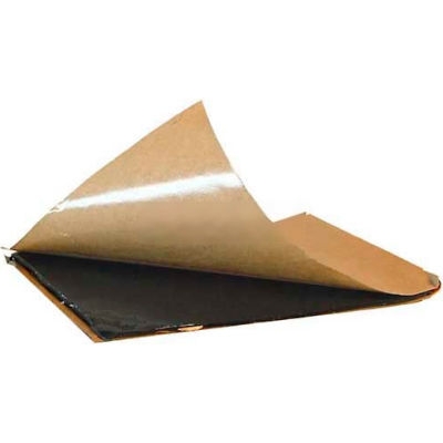 Adhesive Peel & Stick Butyl Pad, 8" X 8", Black - Pkg Qty 25